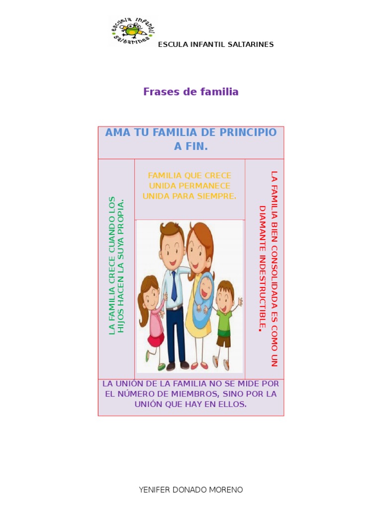Frases de Familia | PDF, image size:768x1024