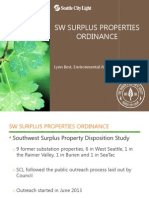 SW Surplus Properties Ordinance: Lynn Best, Environmental Affairs & Real Estate