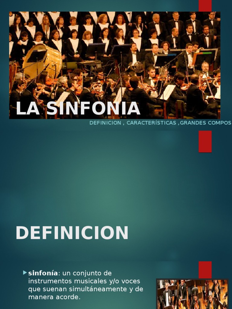 Definición y características de la sinfonía | PDF | Sinfonía | Wolfgang ...