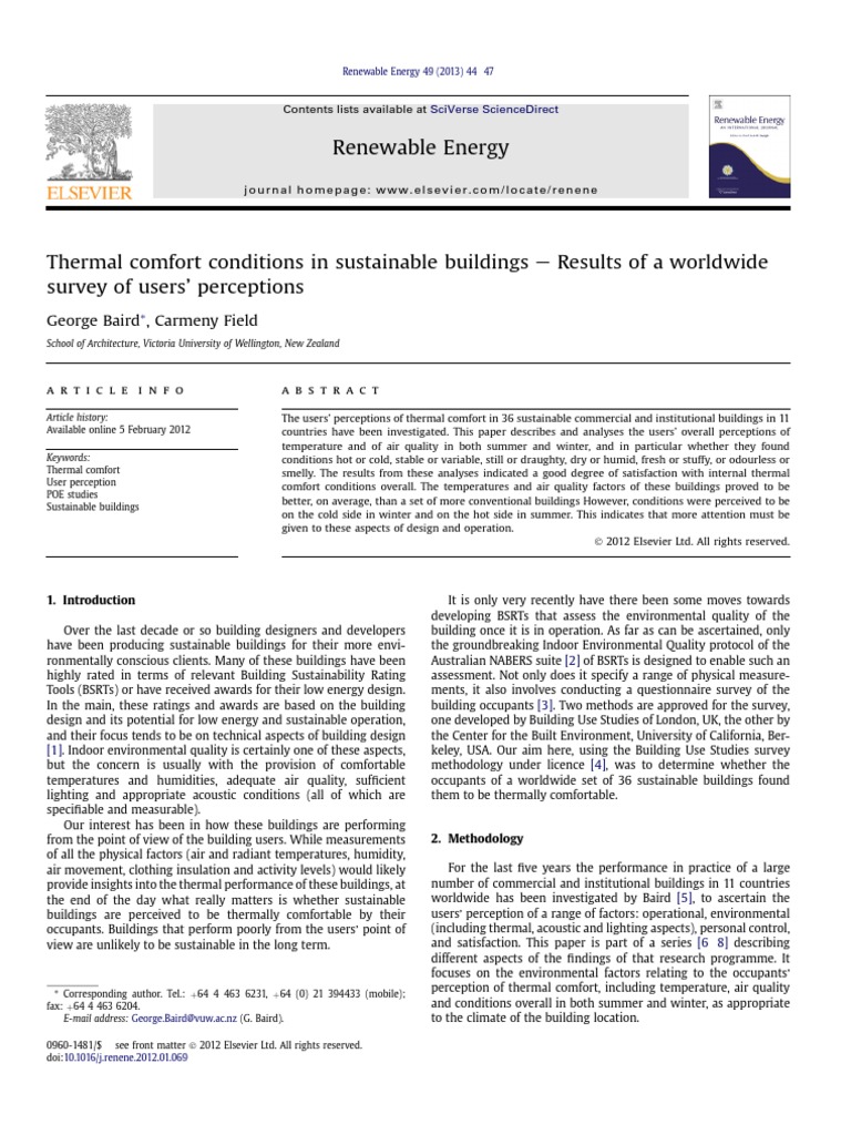 Sustainable Building Thermal Comfort For Large Commercial Buildings preview