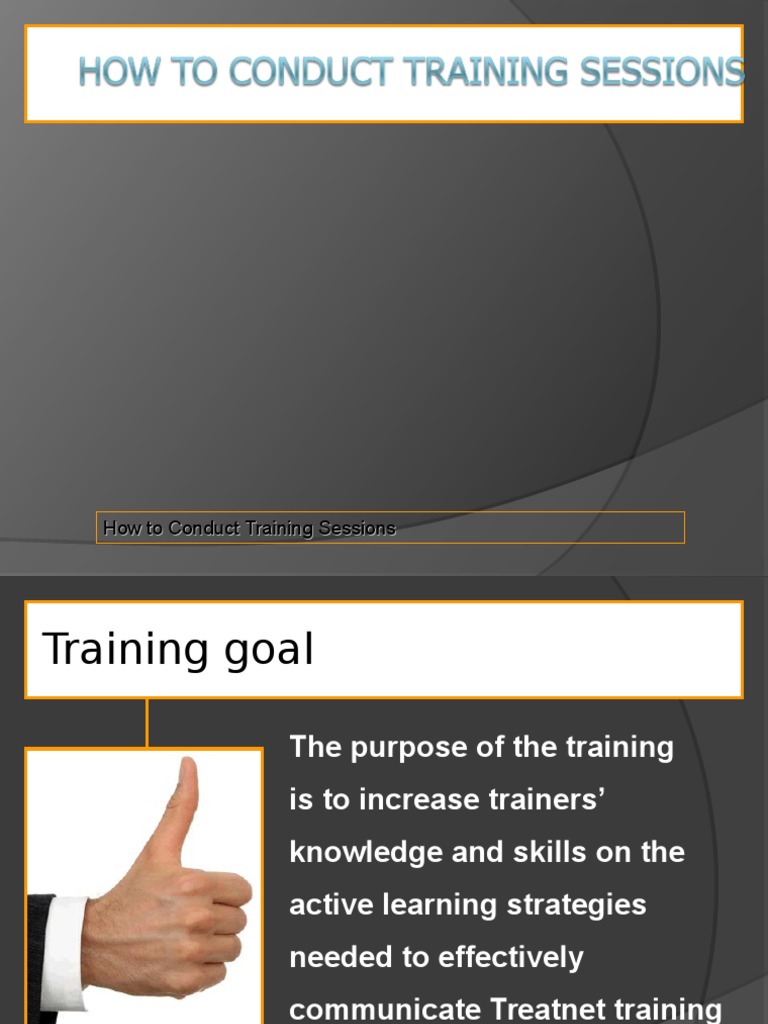 How To Conduct Training. PDF Microsoft Power Point Lecture