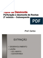 01 - Tipos de Desmonte