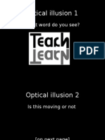 Optical Illusion 1: What Word Do You See?