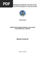 O Movimento Espírita Pelotense e suas raízes sócio-históricas e culturais