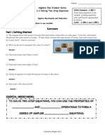 2 2 Notes Two Step Equations