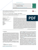 Acid Catalysed Alcoholysis of Wheat Straw