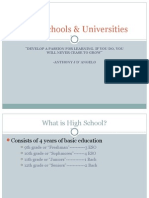 high schools   universities 2