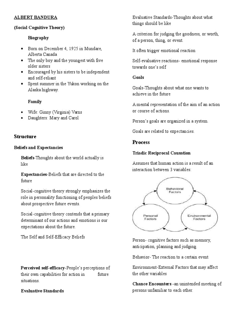 Bandura's Self-Efficacy and Agency Theory | PDF | Self Efficacy ...