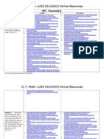 CL 7-Math - LUSD 2014/2015 Online Resources: MT: Geometry