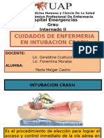 Cuidados de enfermería en intubación de emergencia