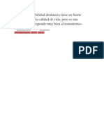 La Hipersensibilidad Dentinaria Tiene Un Fuerte Impacto Sobre La Calidad de Vida