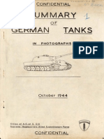 Summary of German Tanks in Photographs