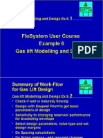 Flosystem User Course Example 6 Gas Lift Modelling and Design