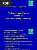 Flosystem User Course Example 6 Gas Lift Modelling and Design