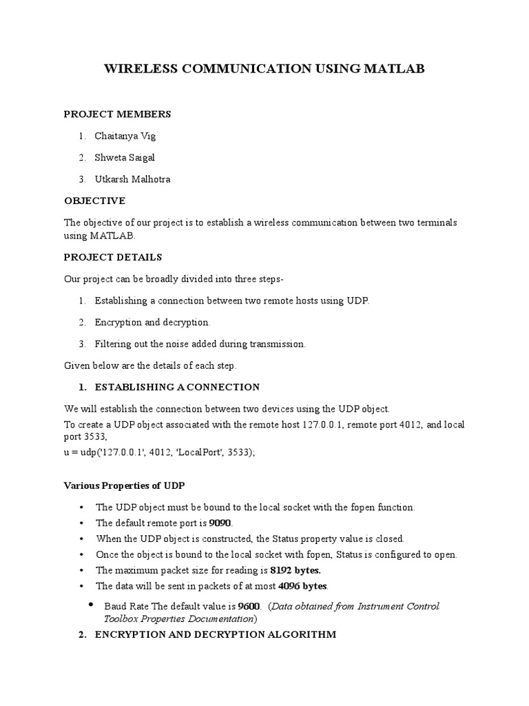 Wireless Communication Using Matlab PDF Principal Component