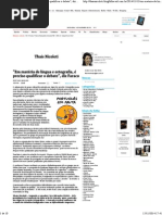 “Em Matéria de Língua e Ortografia, é Preciso Qualificar o Debate”, Diz Faraco Thaís Nicoleti - Folha de S.paulo - Blogs