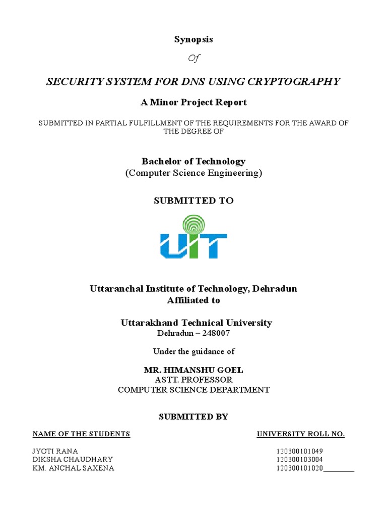 DNS Security via Cryptography | PDF | Key (Cryptography) | Public Key ...