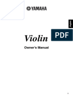 Yamaha Violin - Owner's Manual