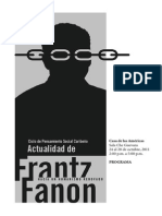 Ciclo de pensamiento sobre Frantz Fanon