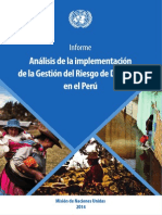 Informe Nnuu Analisis Implementacion de La GRD en El Peru