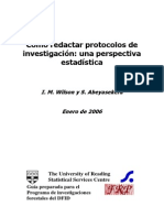 Writing Research Protocols-A Statistical PerspectiveES