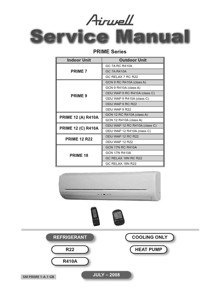 Manual Prime Inverter PDF Air Conditioning Decibel