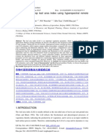 Estimating crop LAI using hyperspectral remote sensing