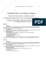 Examenul de Urină – de La Arbitrar La Standard