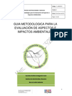 Guia Metodologica para La Evaluacion de Aspectos e Impactos Ambientales