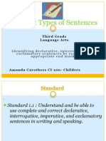 Different Types of Sentences