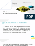 Criterios para La Elaboración de Rúbricas de Evaluación