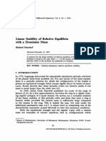 Linear Stability of Relative Equilibria with a Dominant Mass