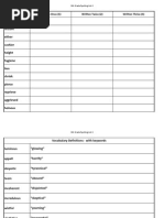 Abeka 8th Grade Spelling List 6 Study Sheet