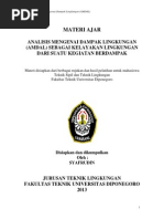 Download Buku Materi Ajar AMDAL by Rahadityo SN282326019 doc pdf