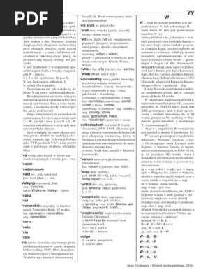 567 Doc JD-SŁ - J - Pol - Part 7 V-Z | PDF