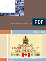 14 March 2013: Duties & Obligations Towards The Public