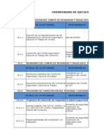 Cronograma de Ejecución de Actividades