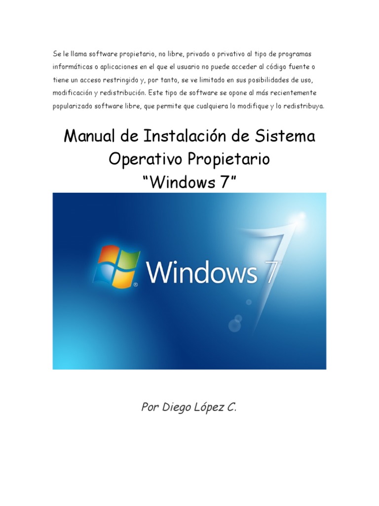 Instalación de Windows 7: Guía Rápida | PDF | Windows 7 | Software ...