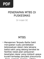 Penerapan Mtbs Di Puskesmas