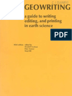 Geowriting (3rd Ed.) A Guide To Writing, Editing and Printing in Earth Science (Wendell Cochran, Peter Fenner, Mary Hill) (Geo Pedia)