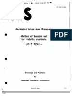 JIS-Z2241-1993 (Tensile Test) PDF