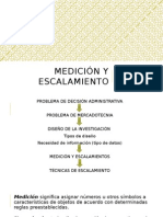 Medición y Escalamiento