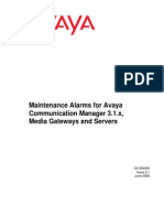 Maintenance Alarms For Avaya Communication Manager PDF