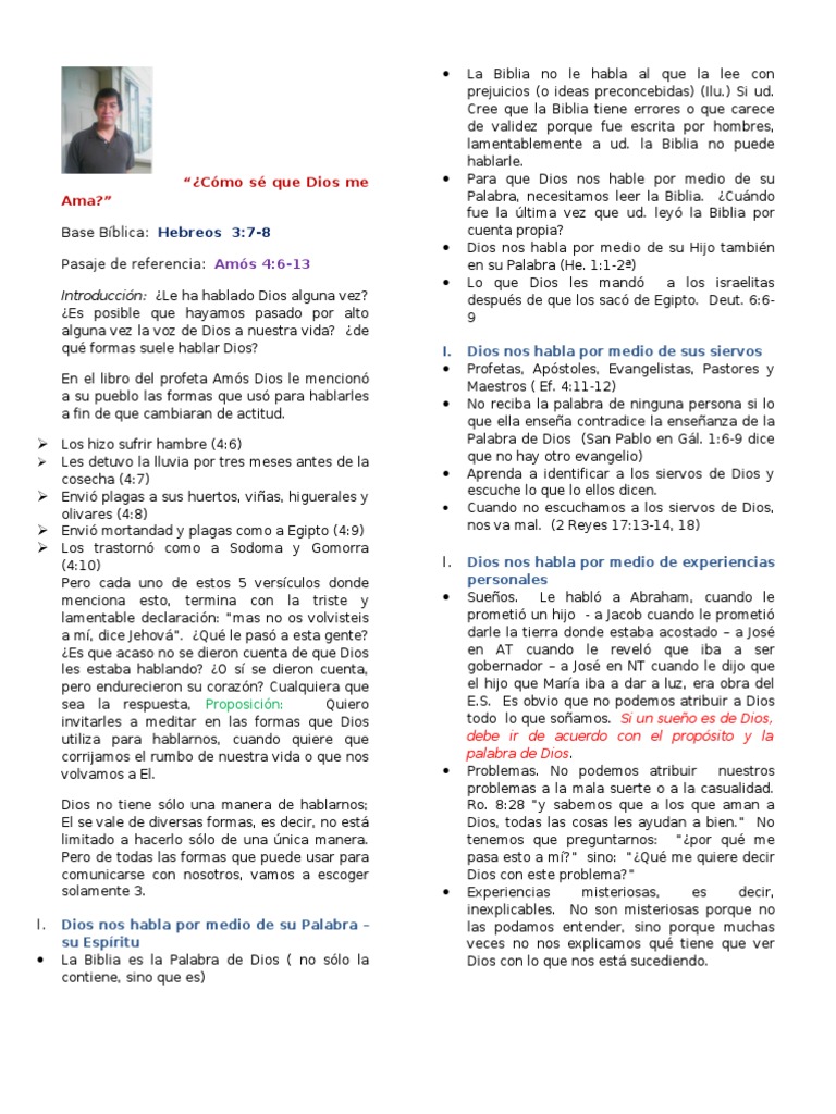 Formas en que Dios nos habla | PDF | Biblia | Profeta