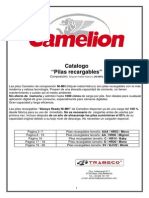 Catalogo Camelion Pilas Recargables Nimh