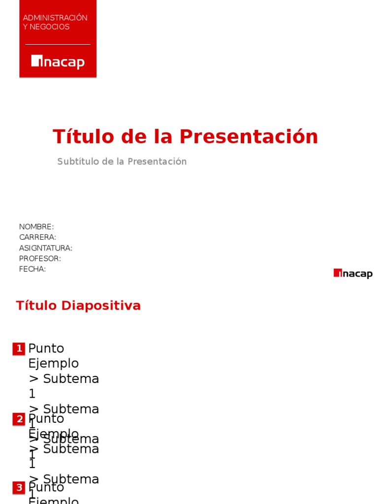 Plantilla Informe INACAP Word | PDF