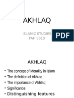 The Concept of Morality and Akhlaq in Islam (less than 40 chars