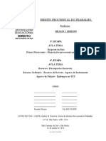 ATPS Anhanguera - Etapa 3 e 4 - D Proc Do Trabalho - 150611 - "Resposta Do Réu Prazos Processuais Disposições Processuais Preliminares".