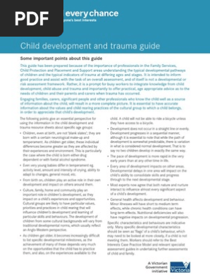 Child Development and Trauma Guide