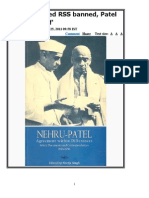 Nehru wanted RSS banned, Patel wanted proof